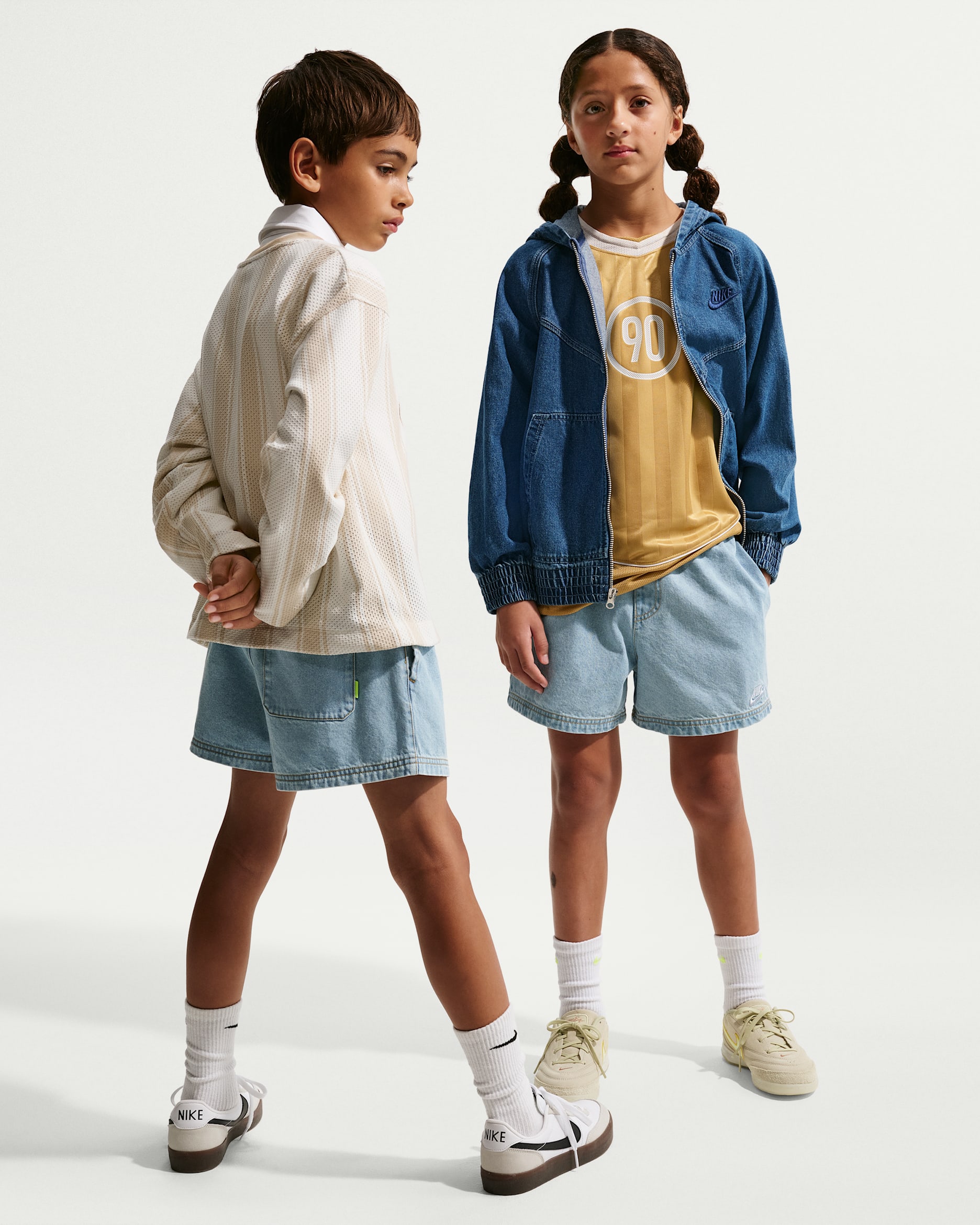 Nike Sportswear Collection Big Kids' Denim Shorts. Nike.com
